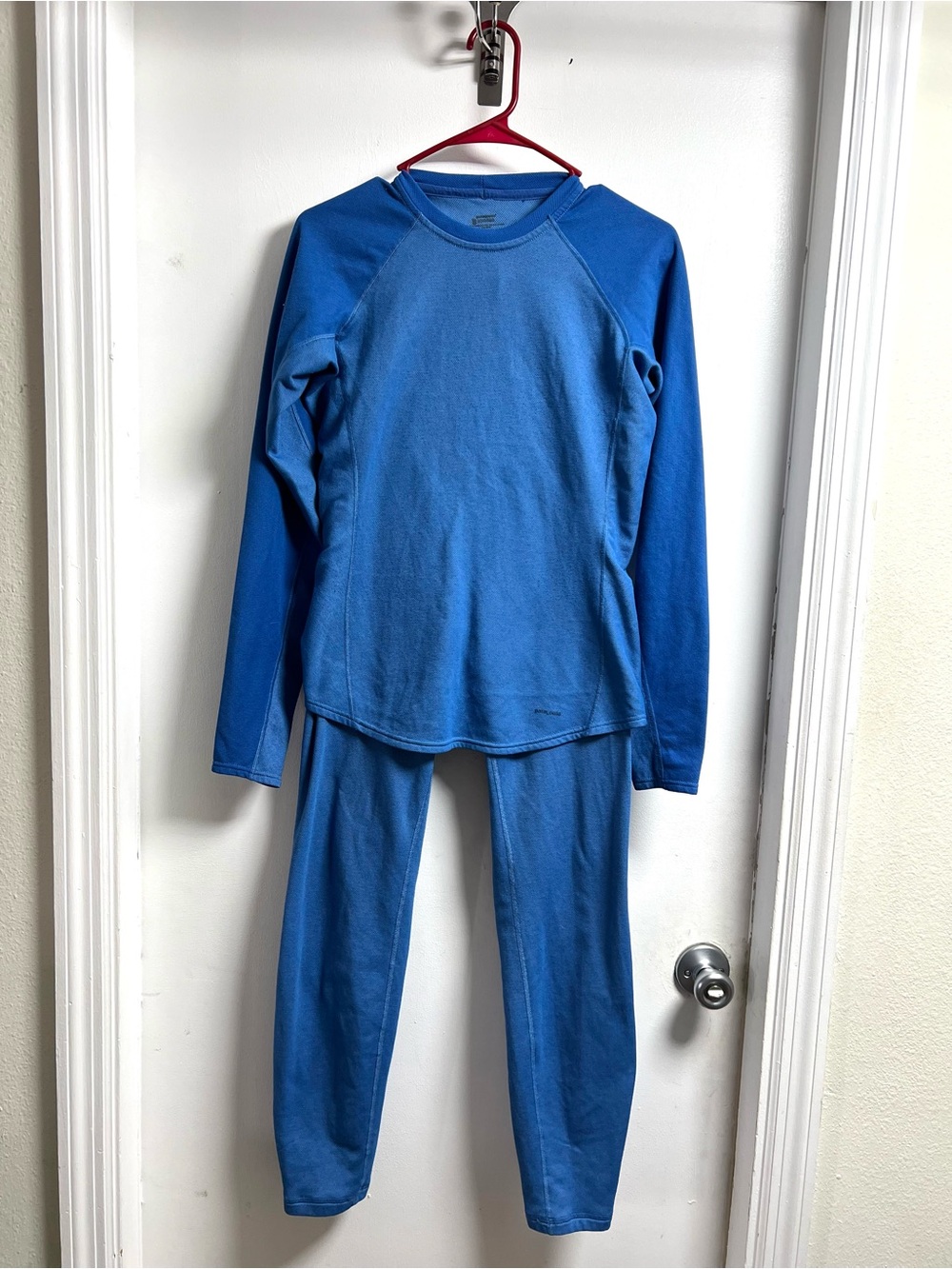 Patagonia Blue Performance Base Layer Wear Set